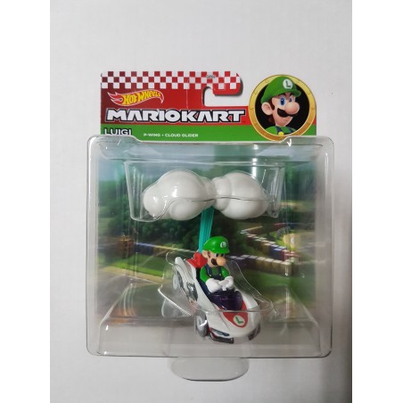 Luigi (P-Wing + Cloud Glider) Hot Wheels Mario Kart