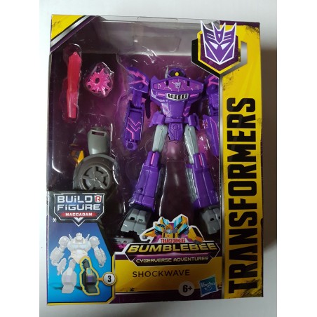 Transformers Bumblebee Cyberverse Adventures Shockwave Deluxe Class Figure