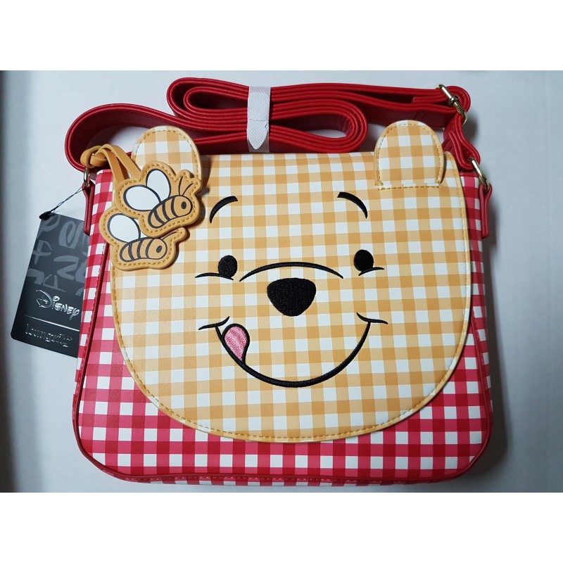 Winnie the Pooh Gingham Cosplay Loungefly Crossbody Bag