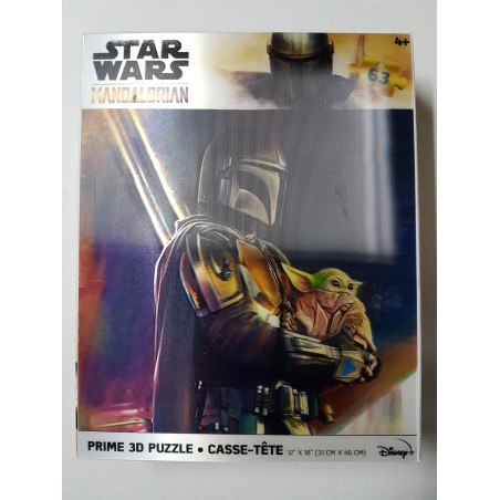 Star Wars The Mandalorian with The Child Prime 3D Casse-tête de 63 pièces