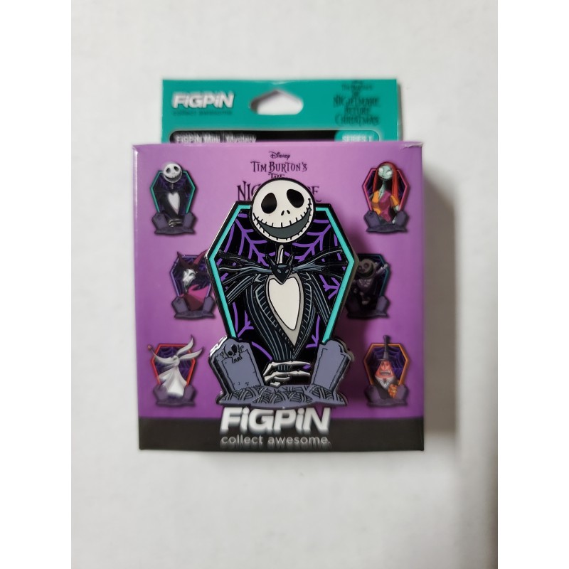 Jack Skellington (Y346) Glow Nightmare Before Christmas Series 1 Mystery FiGPiN Pin Épinglette