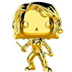 Marvel Studios 380 Black Widow Chrome Funko Pop