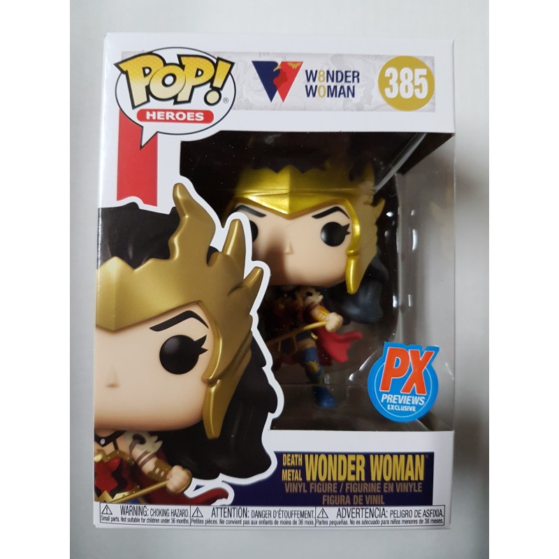 Wonder Woman 385 Death Metal Wonder Woman PX Previews Exclusive Funko Pop