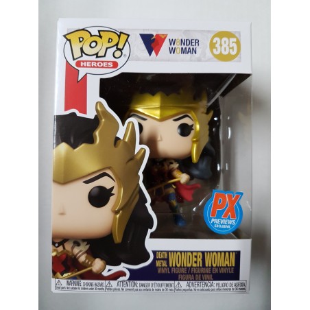 Wonder Woman 385 Death Metal Wonder Woman PX Previews Exclusive Funko Pop