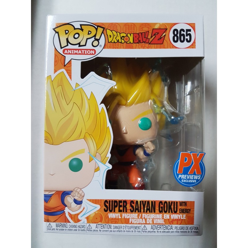 Dragon Ball Z 865 Super Saiyan Goku with Energy PX Previews Exclusive Funko Pop