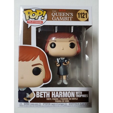 The Queen's Gambit 1121 Beth Harmon with Trophies Funko Pop