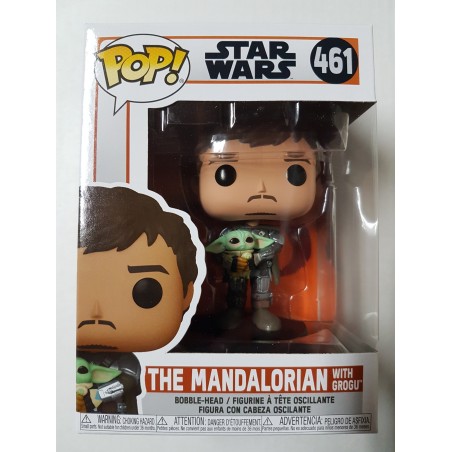 Star Wars The Mandalorian 461 The Mandalorian with Grogu Funko Pop