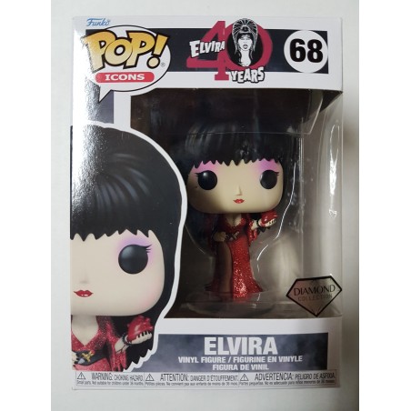 Icons 68 Elvira Diamond Collection Funko Pop