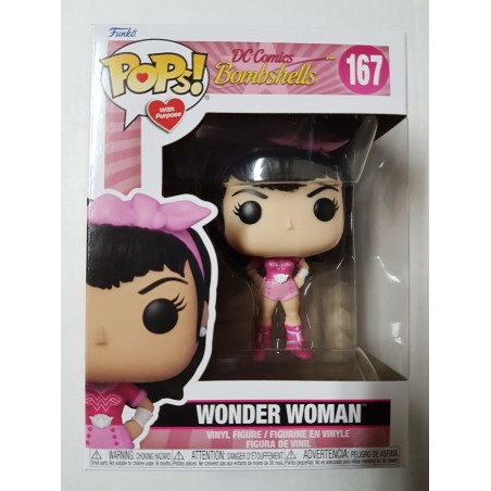 DC Comics Bombshells Breast Cancer 2021 167 Wonder Woman Funko Pop