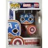 Holiday Marvel 933 Gingerbread Captain America Funko Pop