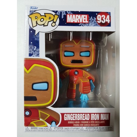 Holiday Marvel 934 Gingerbread Iron Man Funko Pop