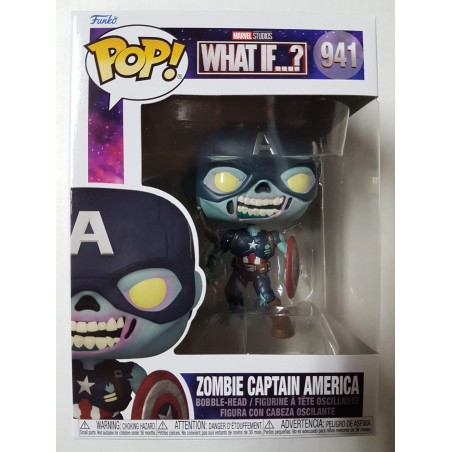 Marvel What If...? 941 Zombie Captain America Funko Pop