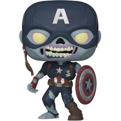 Marvel What If...? 941 Zombie Captain America Funko Pop