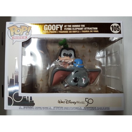 Disney 105 Goofy at the Dumbo the Flying Elephant Attraction Funko Pop