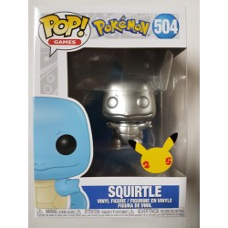 Pokemon 504 Squirtle Metallic Funko Pop