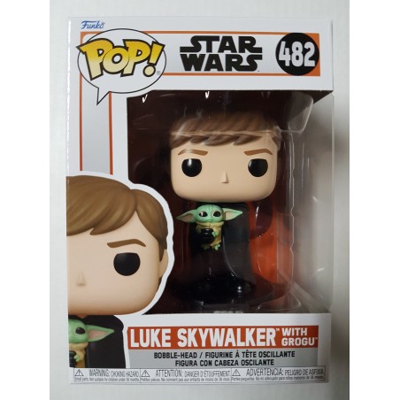 Star Wars The Mandalorian 482 Luke Skywalker with Grogu Funko Pop