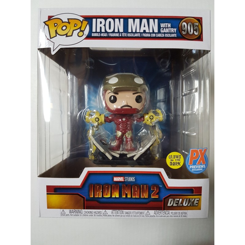 Marvel Iron Man 2 905 Iron Man with Gantry PX Previews Exclusive Funko Pop