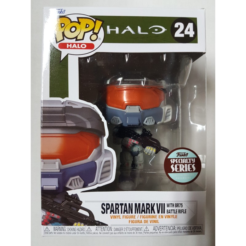 Halo 24 Spartan Mark VII with BR75 Battle Rifle Specialty Series Funko Pop