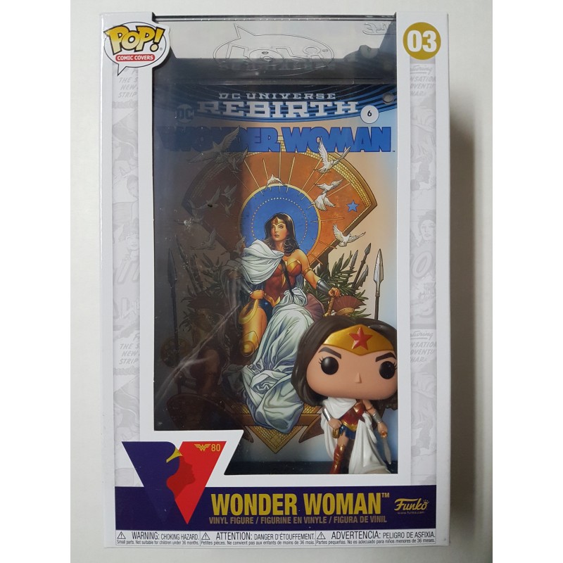 Comic Covers 03 Wonder Woman Rebirth on Throne Funko Pop