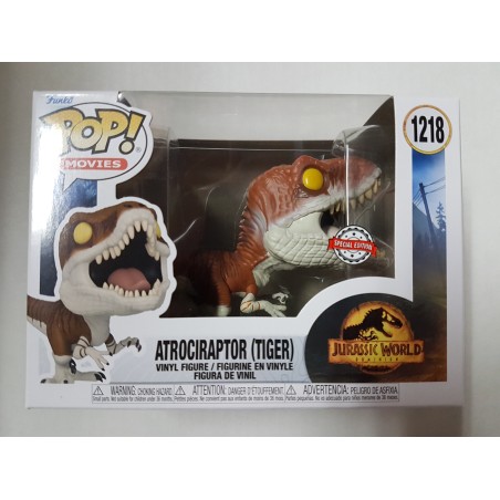 Jurassic World Dominion 1218 Atrociraptor (Tiger) Special Edition Funko Pop