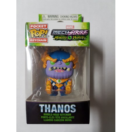 Marvel Mech Strike Monster Hunters Thanos Funko Pocket Pop Keychain