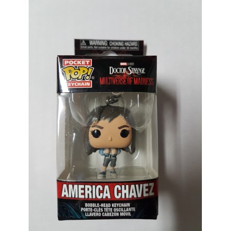 Marvel Doctor Strange Multiverse of Madness America Chavez Funko Pocket Pop Keychain