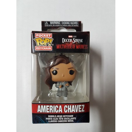 Marvel Doctor Strange Multiverse of Madness America Chavez Funko Pocket Pop Keychain