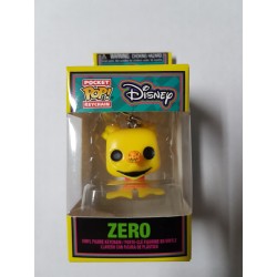 Disney Nightmare Before Christmas Zero Black Light Funko Pocket Pop Keychain