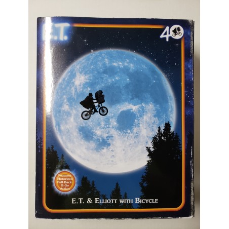 E.T. The Extra-Terrestrial E.T. & Elliott with Bicycle NECA Authentic Figurine