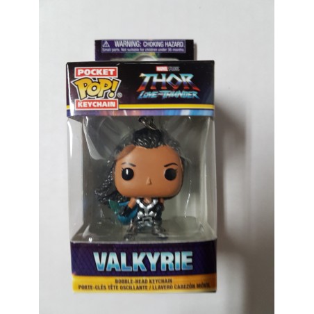 Marvel Thor Love and Thunder Valkyrie Funko Pocket Pop Keychain