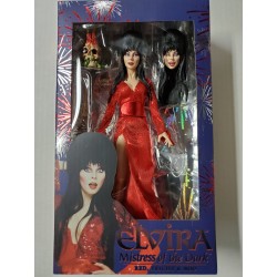 Elvira Mistress of the Dark Red, Fright & Boo Clothed NECA Authentic Figurine