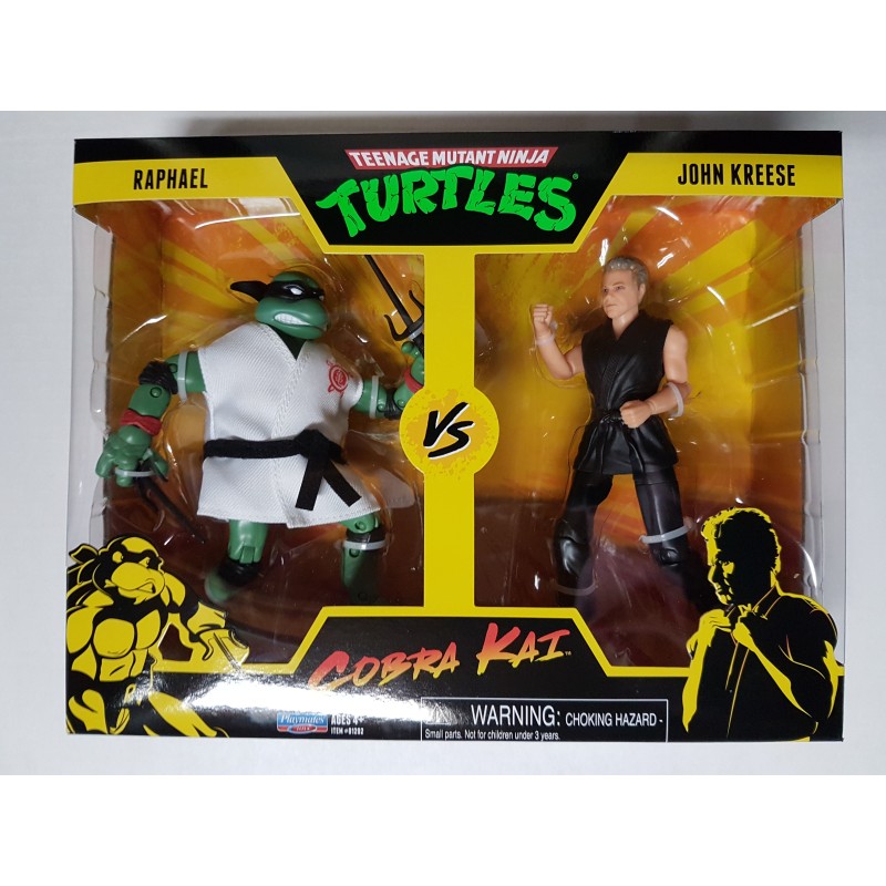 Raphael vs John Kreese Teenage Mutant Ninja Turtles vs Cobrai Kai Playmates 2-Pack