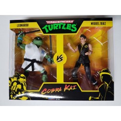 Leonardo vs Miguel Diaz Teenage Mutant Ninja Turtles vs Cobrai Kai Playmates 2-Pack