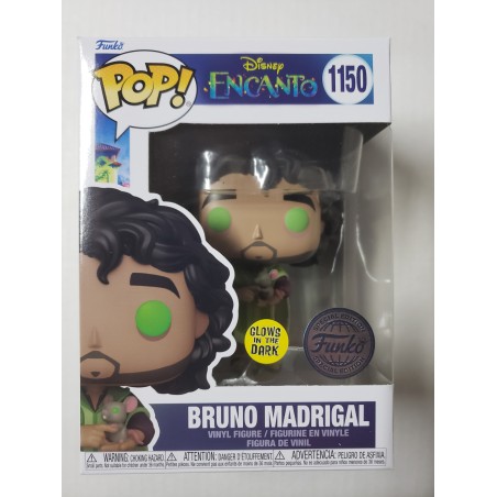 Disney Encanto 1150 Bruno Madrigal Special Edition Glows in the Dark Funko Pop