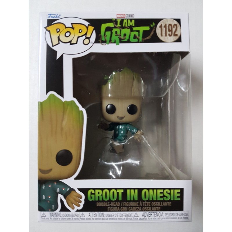 Marvel I Am Groot 1192 Groot In Onesie Funko Pop