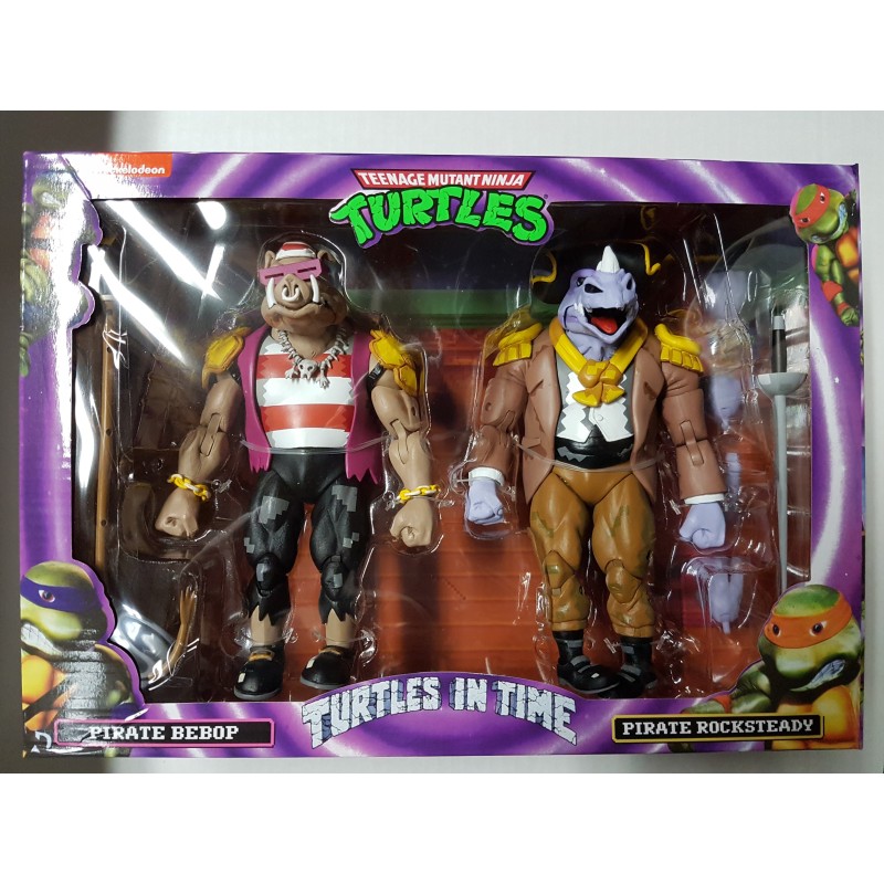 Pirate Bebop & Rocksteady Teenage Mutant Ninja Turtles Turtles in Time NECA TMNT 2-Pack