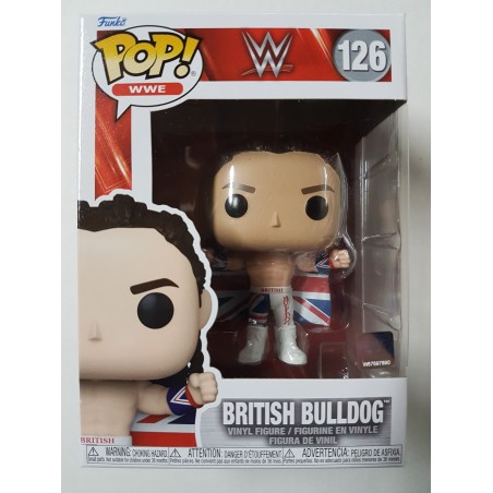 WWE 126 British Bulldog Funko Pop