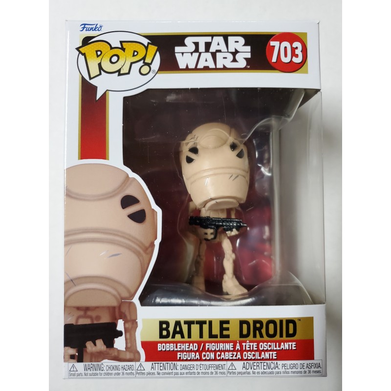 Star Wars The Phantom Menace 703 Battle Droid Funko Pop