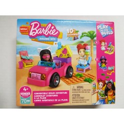 Mega Construx Barbie Convertible Beach Adventure 70PCS GWR79