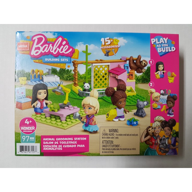 Mega Construx Barbie Animal Grooming Station 97PCS GYH09