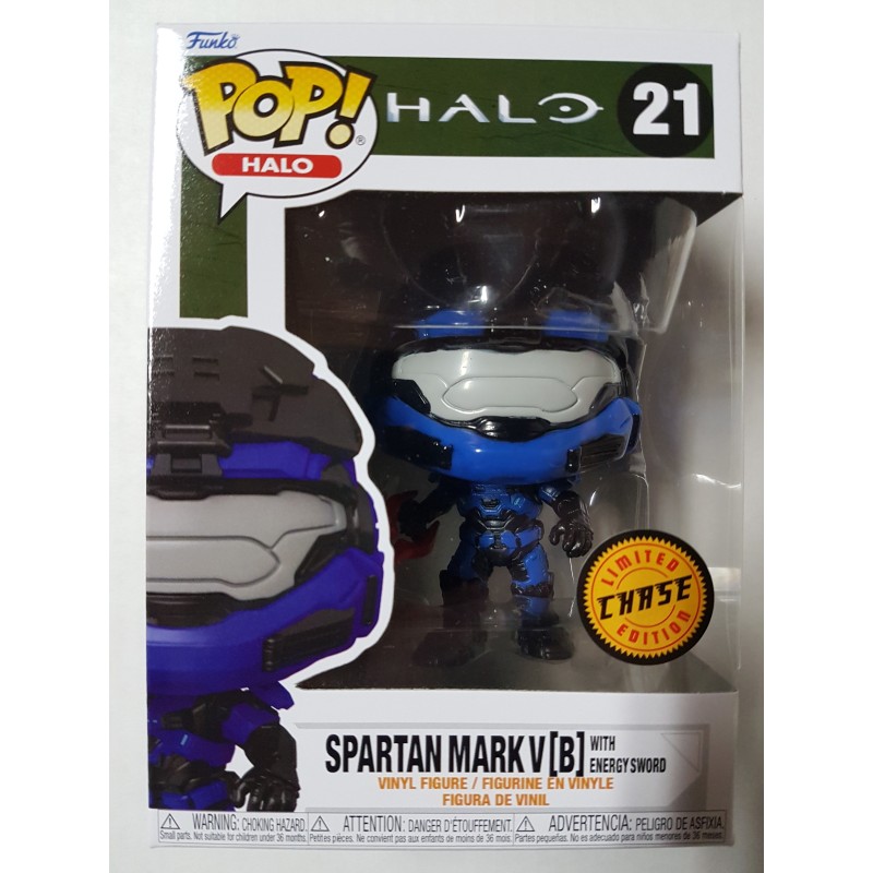 Halo 21 Spartan Mark V[B] with Energy Sword Chase Limited Edition Funko Pop