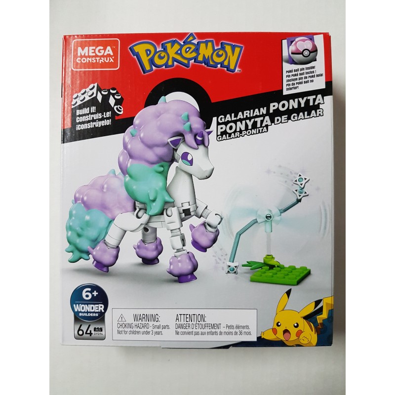 Mega Construx Pokemon Galarian Ponyta 64 pcs Building Set